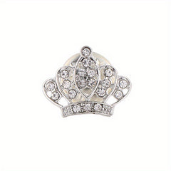 Fashionable Diamond Horse Needle Crown Brooch for Men's Suits Shirts