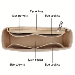 Felt Cloth Zipper Cosmetic Storage Bag