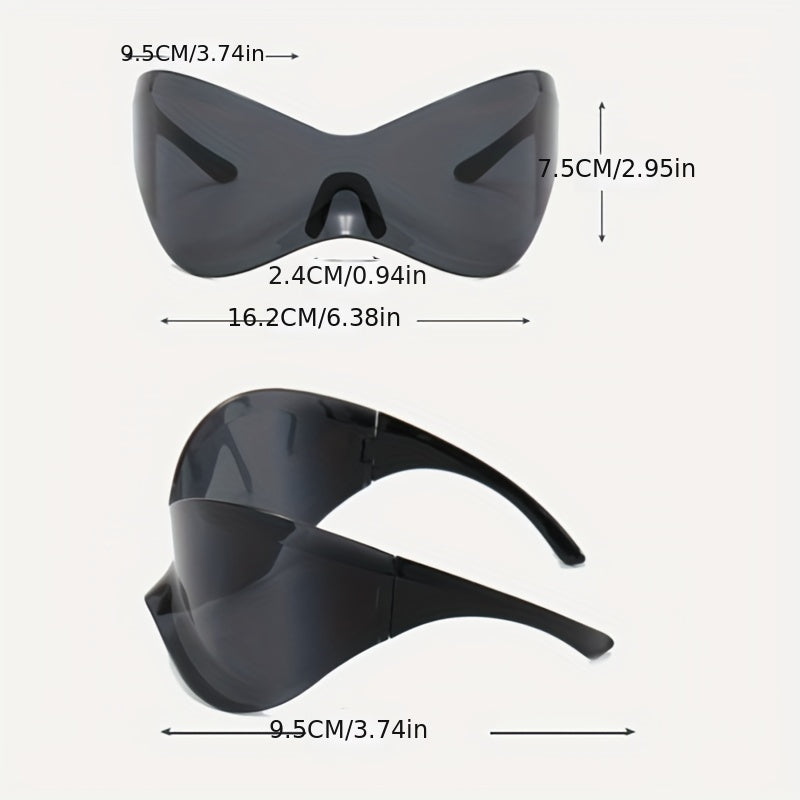 Men's Stylish Silver Sunglasses One Piece - Party Beach