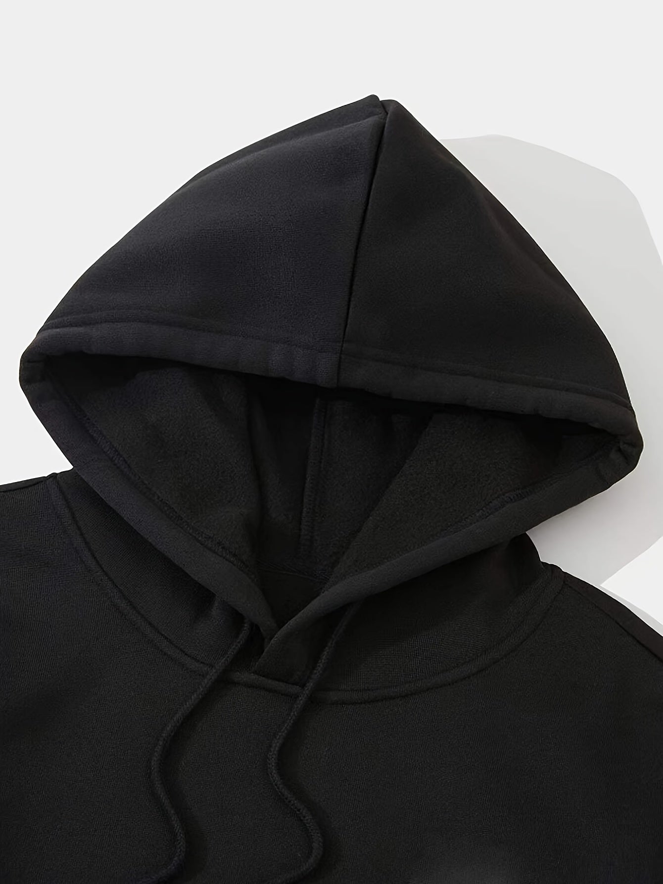 Skull Print Drawstring Sports Sweatshirt for Halloween Warm Plush Inner Hoodies