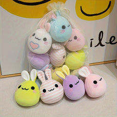 9pcs Single Rabbit Plush Bag Long Eared Bunny Doll Gift