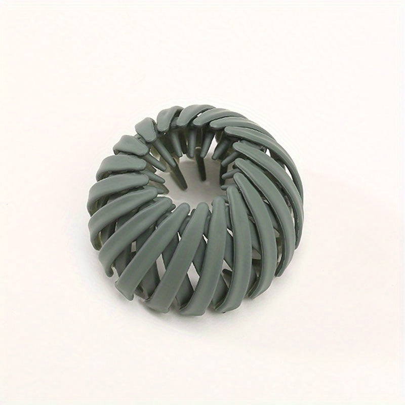 Stretchy Hair Claw Frosted Bird Nest Shape Ponytail Clip