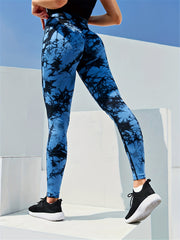 Tie Dye High Waist Yoga Leggings for Women
