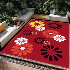 Floral Carpet Floor Mat Soft Non Slip Area Rugs for Home Office