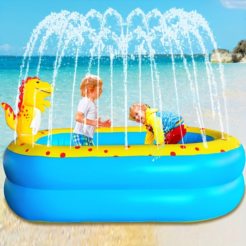 Inflatable Dinosaur Water Spray Swimming Pool Indoor/Outdoor