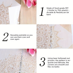 1pc Plaid Template for DIY Painting