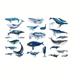 Whale Ocean Animal Stickers for DIY Notebook and Luggage