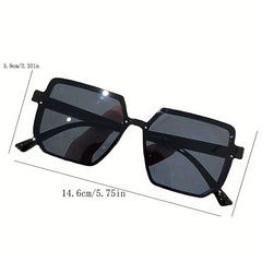 Large Square Sunglasses Retro UV400 Sun Shades For Driving Beach Travel