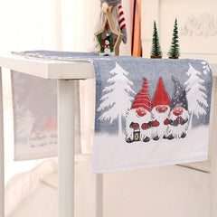 Christmas Table Runner Gnome Pattern Holiday Decor