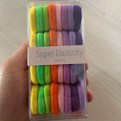 32pcs Colorful Girl's Hair Ring for Ponytail Hair Accessories