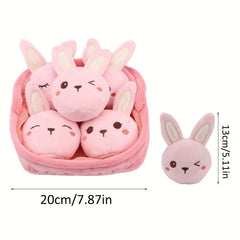 Molutian Plush Animal Basket Soft Stuffed Toys Incl...