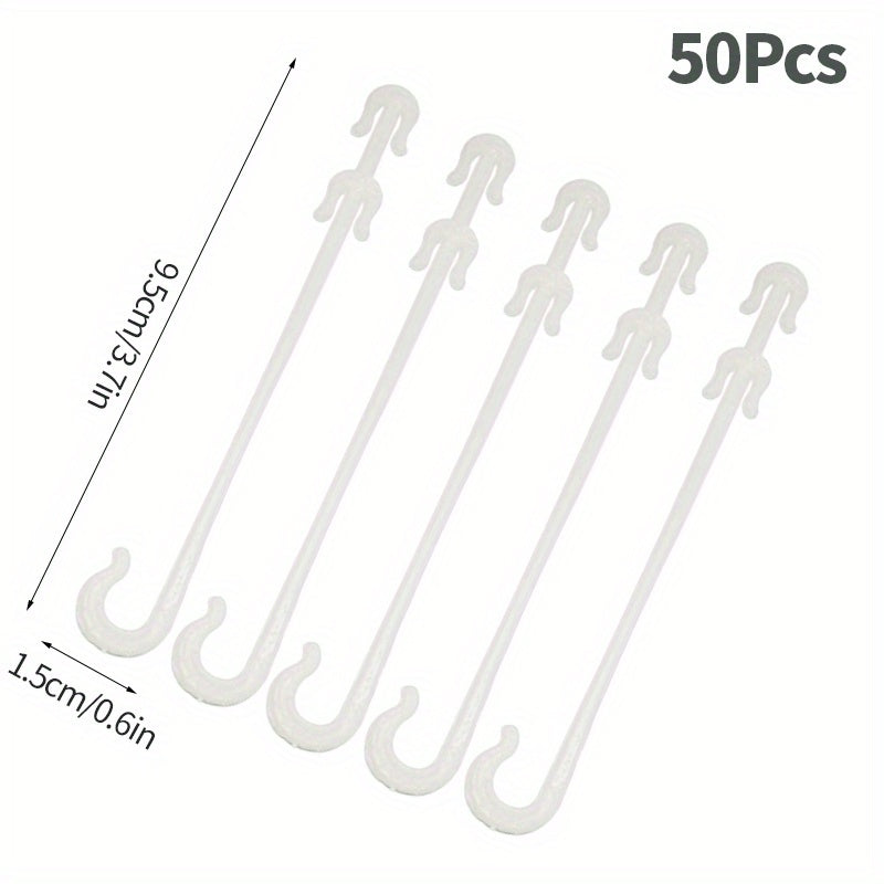 50pcs Vegetable Fruit Support J Hooks Tomato Support J Hooks Vegetable Clips