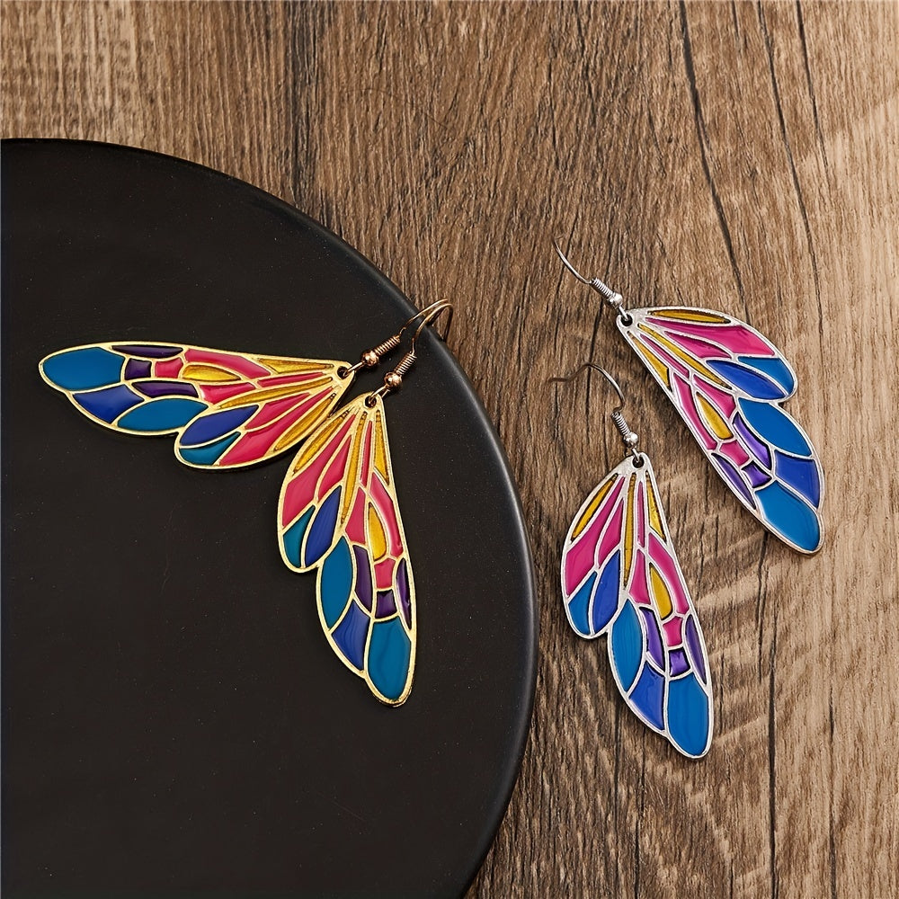 Men's Vintage Butterfly Wings Dangle Earrings