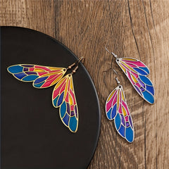 Men's Vintage Butterfly Wings Dangle Earrings