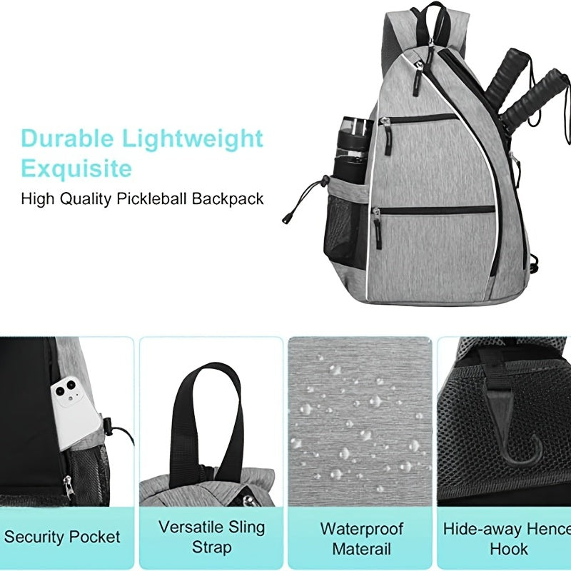 Large Waterproof Pickleball Shoulder Bag for Organization and Protection