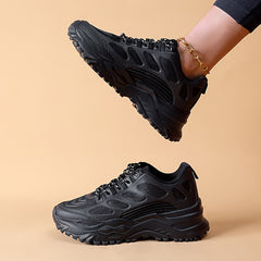 Women's Outdoor Casual Shoes Thick Bottom Lace Up Sneakers