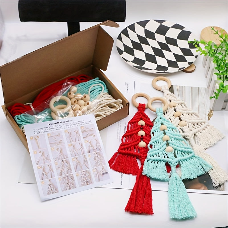 Christmas Tree DIY Set Weaving Decorative Pendants Home Decoration Tapestries