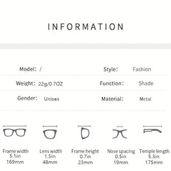 Vintage 90s Small Rectangle Sunglasses Women Unisex Metal Square Glasses