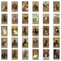 Cat Tarot Card Sticker Gift Decoration