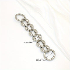 Rhombus Alloy Extension Chain For Men's Bag