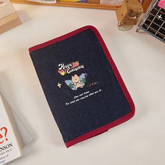 A5 Retro Denim Journal Book Removable Good Looking Diary Notebook