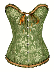 Strapless Corset Bustier Lace Up Body Shaper Women's Lingerie