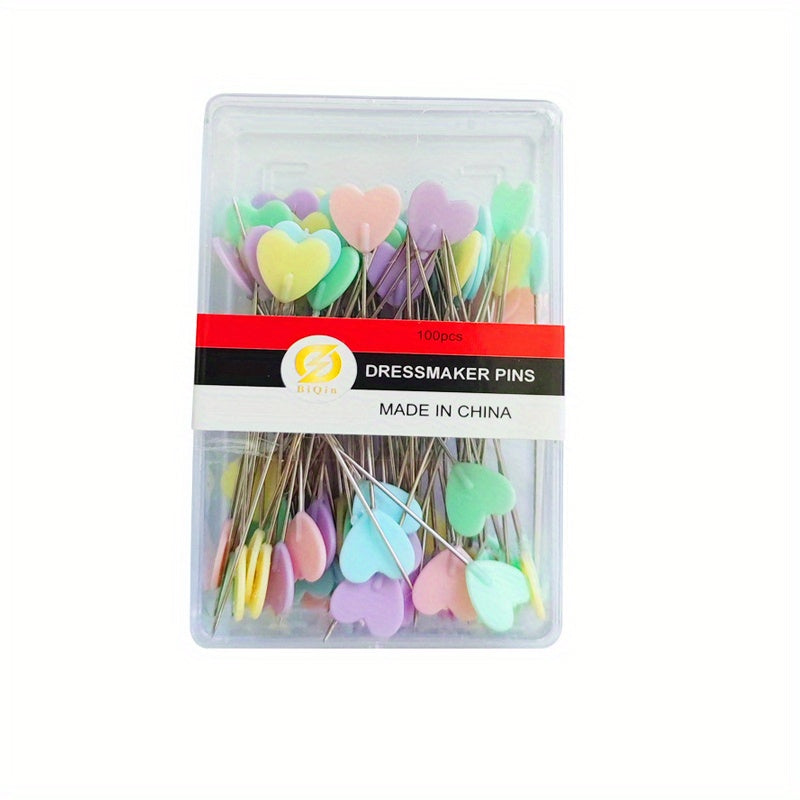 100pcs Sewing Patchwork Pins 4 Patterns Hand Stitched Pin Quilting Tool