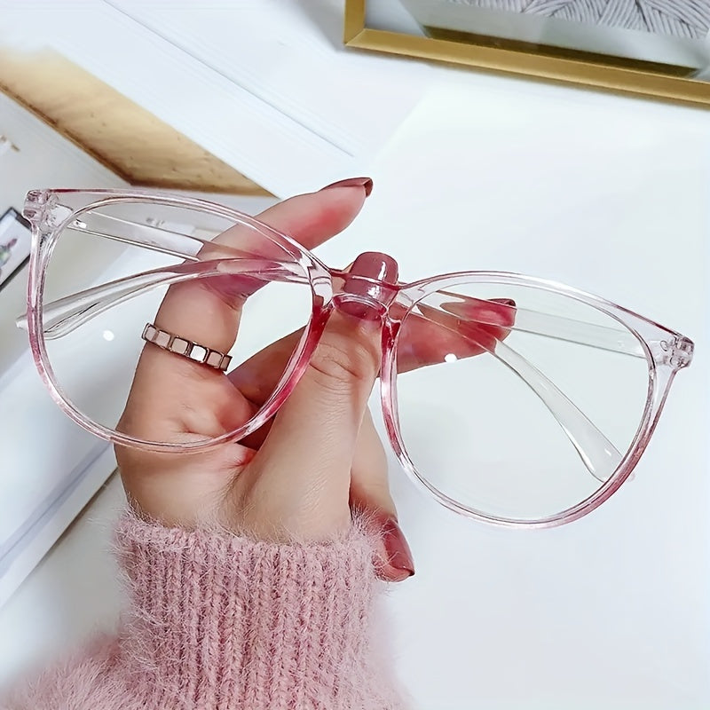 Square Anti Light Glasses For Women Men Students Jelly Glasses Frame