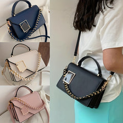 Stylish Chain Decor Handbag Square Crossbody Bag Women's Shoulder Purse