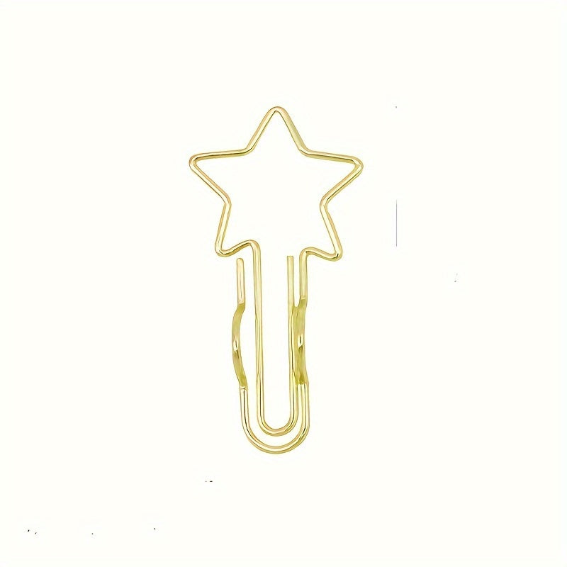 5pcs Metal Pen Clip Multifunctional Paper Clip Stationery Tool