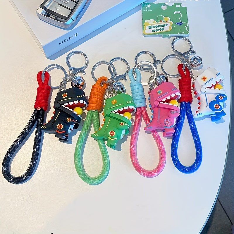 Funny Dinosaur Cartoon Key Chain for Men
