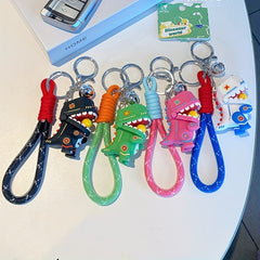 Funny Dinosaur Cartoon Key Chain for Men