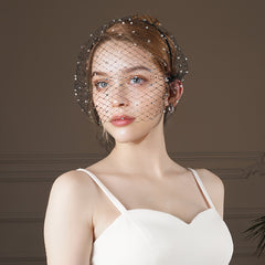 Wedding Face Veil Hairband Bride Headpiece Dramatic Effect Formal Events