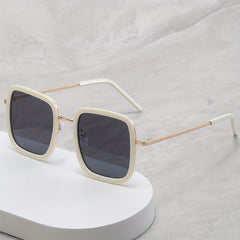 Square Sunglasses Anti Glare UV400 Sun Shades Metal Glasses for Driving