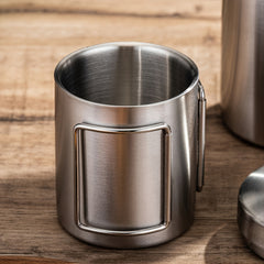 Portable Stainless Steel Water Cup - 200ml/300ml/400ml