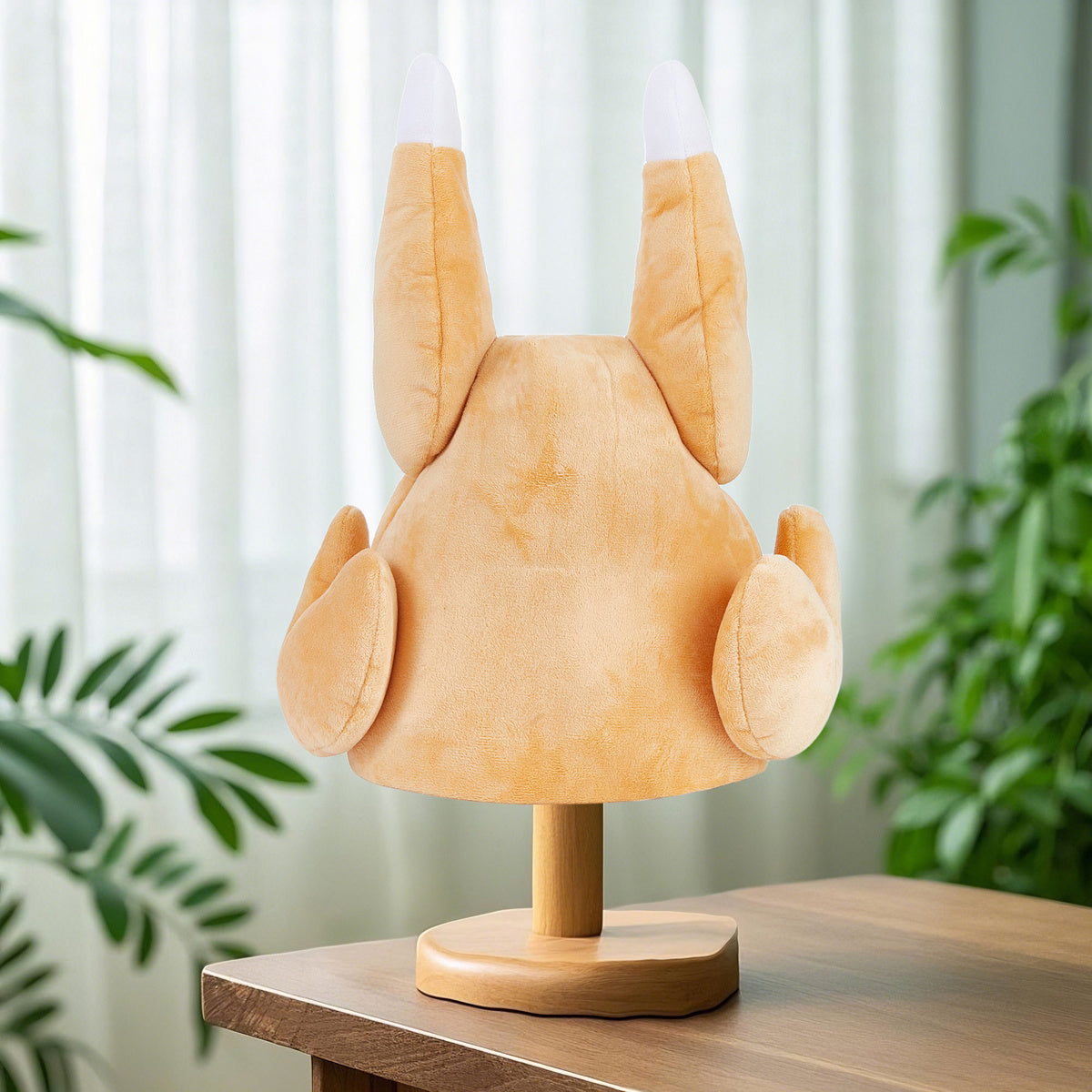 Interactive Turkey Hat w/ Moving Eyes & Flapping Wings Plush Feathers Brown