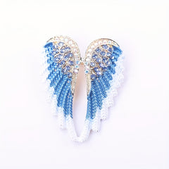 Angel Wings Brooch Feather Corsage Rhinestone Jewelry Clothing Accessories Pin