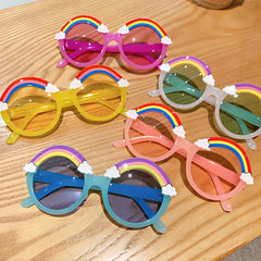 Round Frame Rainbow Sunglasses for Kids