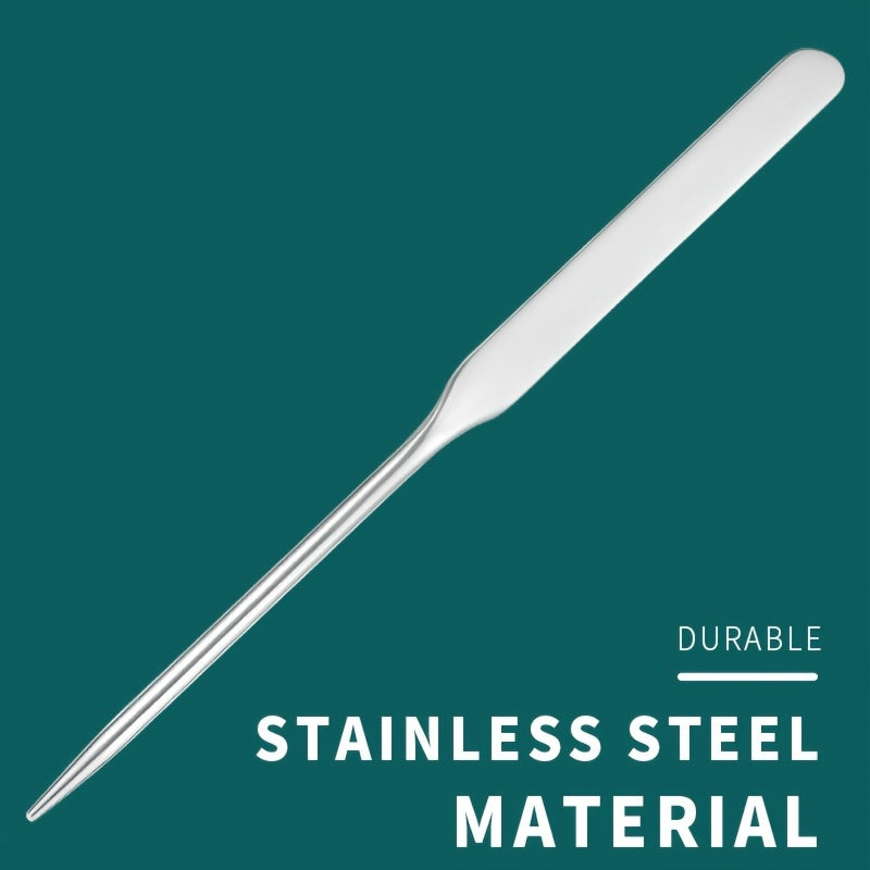 Stainless Steel Makeup Spatulas Long Mixing Stick