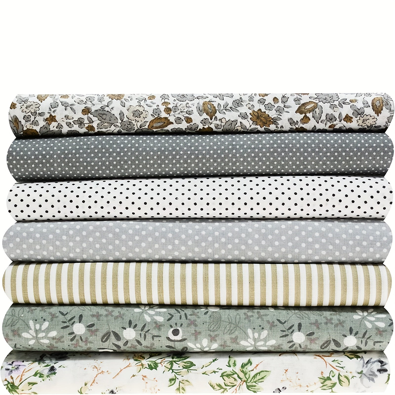 7pcs Cotton Fabric DIY Patchwork Bundle Fat Quarter Quilt Squares