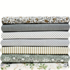 7pcs Cotton Fabric DIY Patchwork Bundle Fat Quarter Quilt Squares