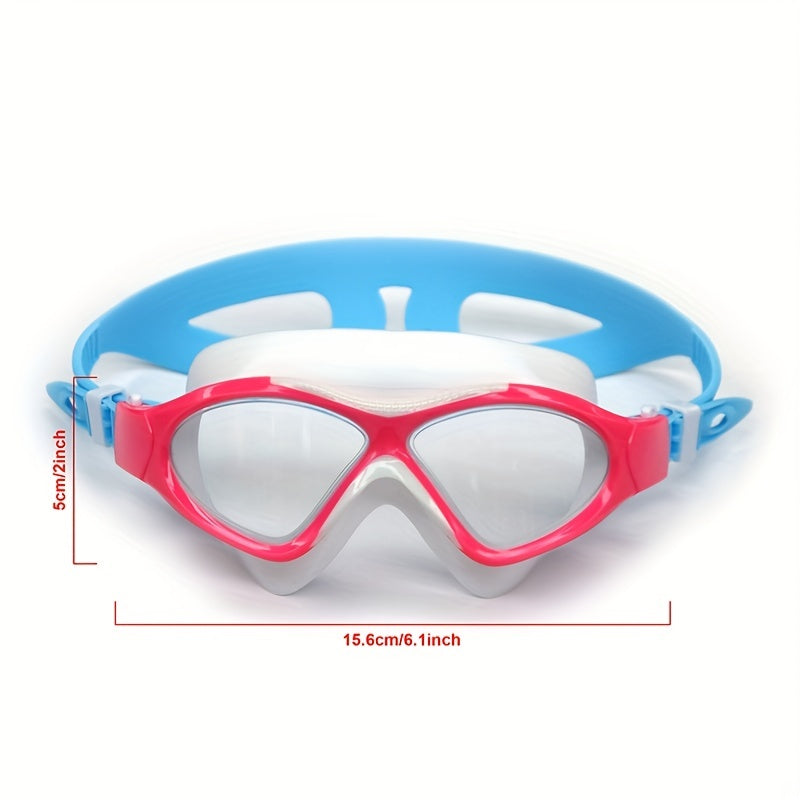 Kids Silicone Diving Goggles UV Protection Anti Fog Leakproof