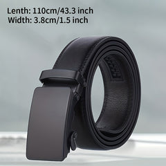 Men's Auto Slider Business Casual Leather Belt