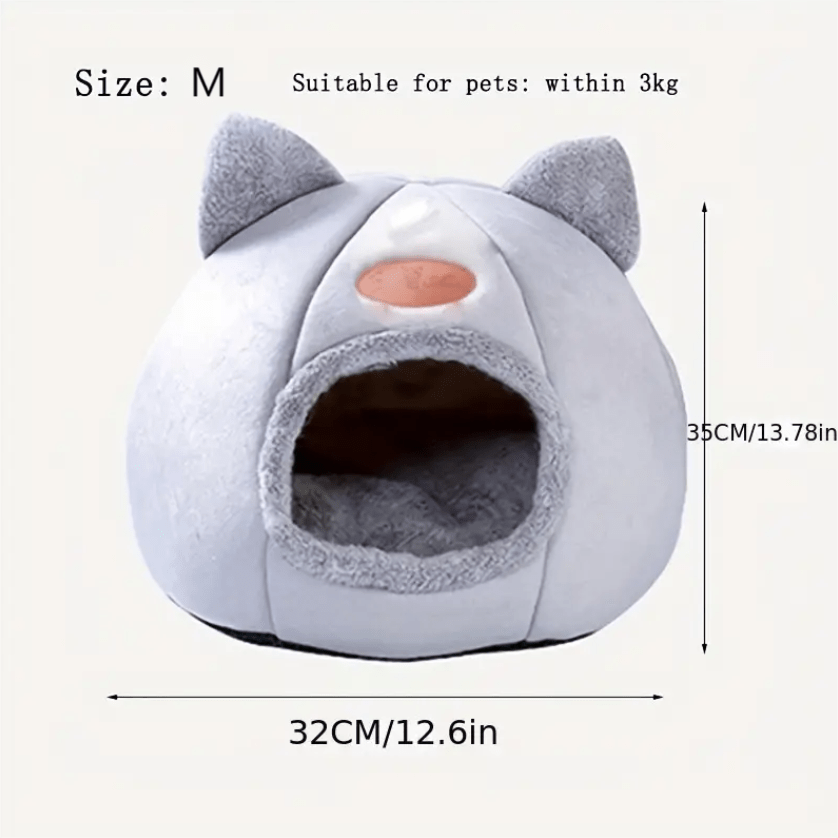 Soft and Warm Cozy Cat Bed for Winter