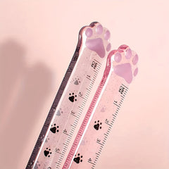 Cat Claw Straight Ruler Student Stationery Measuring Ruler