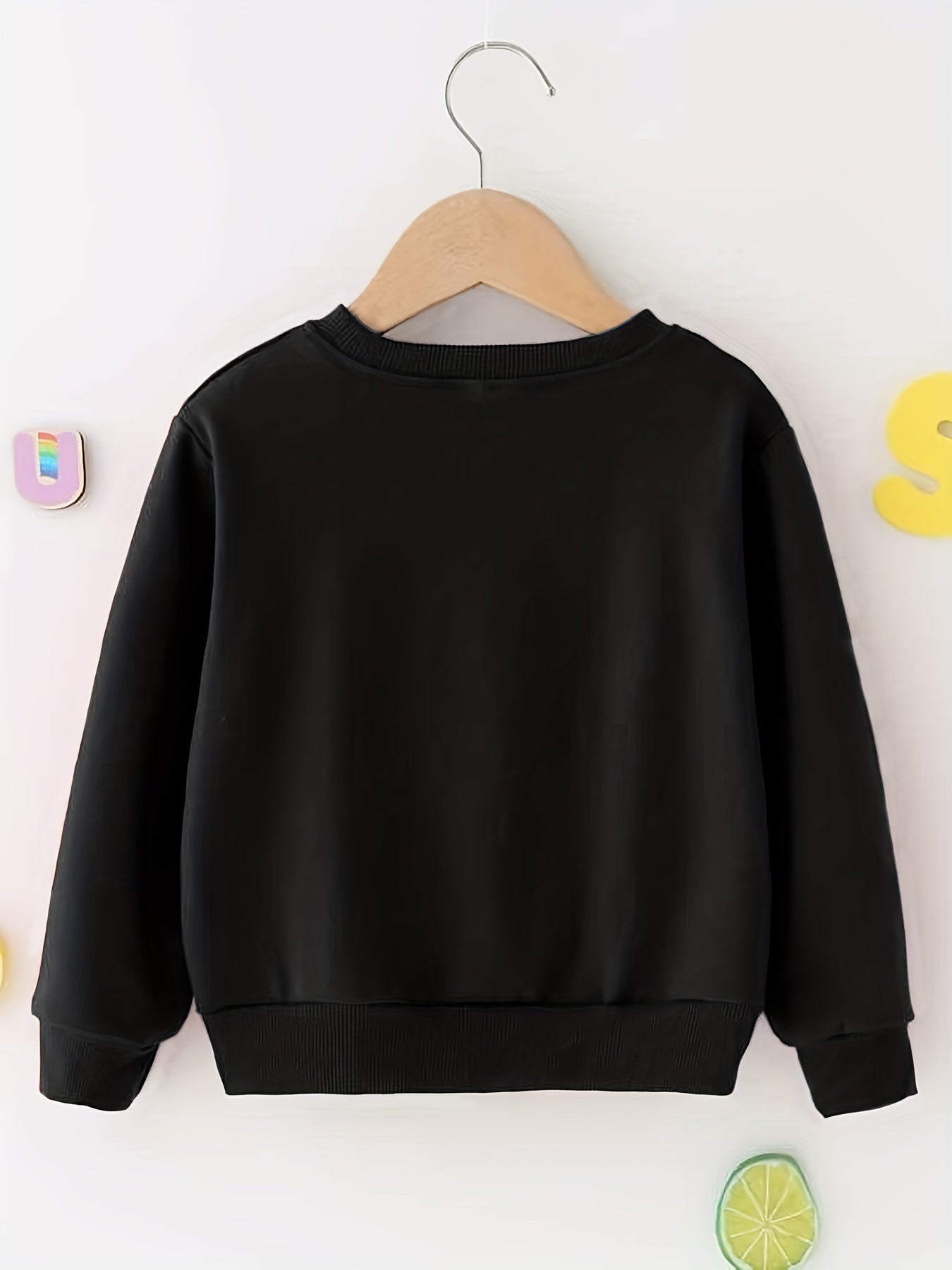 Boys 'King' Print Round Neck Sweatshirt for Spring/Autumn