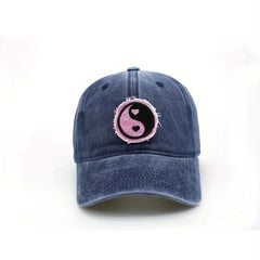 Vintage Embroidery Patch Baseball Cap Distressed Couple Dad Hats Adjustable