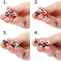 Stress Relief Metal Bicycle Chain Fidget Toy