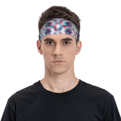 Tie Dye Headband Polyester Spandex Blend Comfortable Adjustable Fit