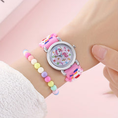 3pcs Set: Unicorn Watch, Bracelet, Necklace